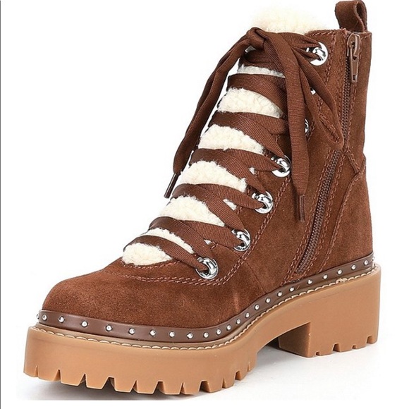 Steve Madden
Rainier Suede Stud Detail Chunky Lug Sole Boots.New - Picture 4 of 6